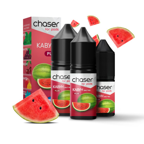 Жижа​ Chaser for Pods 10 мл - Watermelon Зі смаком Кавуна (Набір)