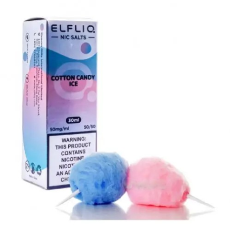 Elfliq 30 мл - Cotton Candy Ice Зі смаком Цукрової вати, Холодку