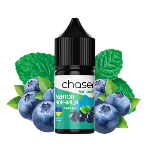 Жижа​ Chaser for Pods 30 мл - Blueberry Menthol Зі смаком Лохини, Ментолу (Набір)