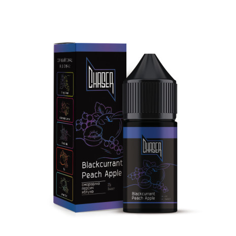 Chaser Black 30 мл - Blackcurrant Peach Apple Зі смаком Персика, Чорної смородини, Яблука