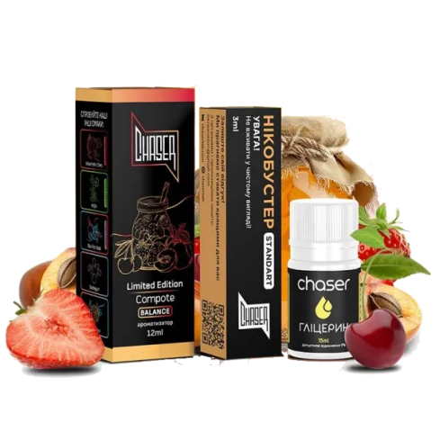 Жижа​ Chaser Black 30 мл - Compote Зі смаком Ягід (Набір)