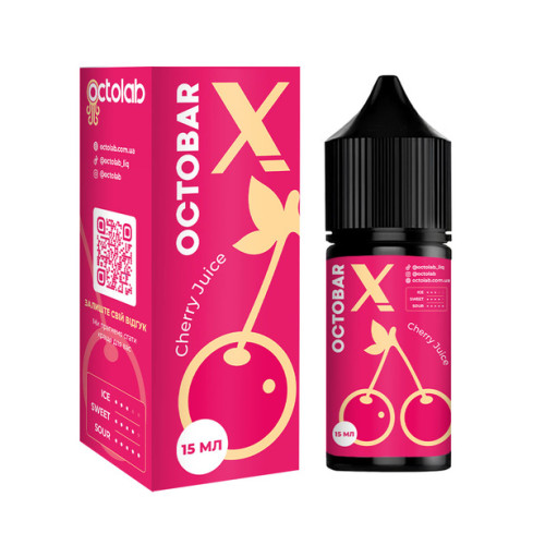 Жижа​ Octobar X 30 мл - Cherry Juice Зі смаком Вишні (Набір)