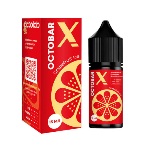 Жижа​ Octobar X 30 мл - Grapefruit Ice Зі смаком Грейпфрута, Холодку (Набір)
