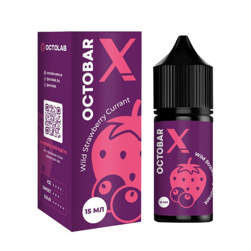 Жижа​ Octobar X 30 мл - Wild Strawberry Currant Зі смаком Полуниці, Смородини (Набір)