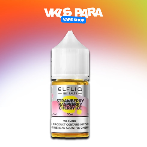 Жижа​ Elfliq 30 мл - Strawberry Raspberry Cherry Ice Зі смаком Вишні, Малини, Полуниці, Холодку (Набір)