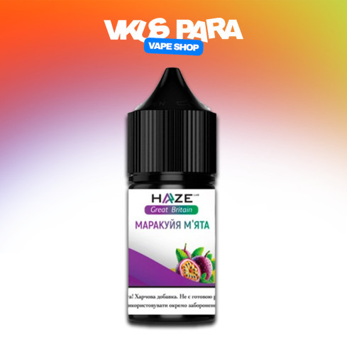 Жижа Haze Great Britian 30 мл - Passion Fruit Mint Со вкусом Маракуйи, Мяты (Набор)