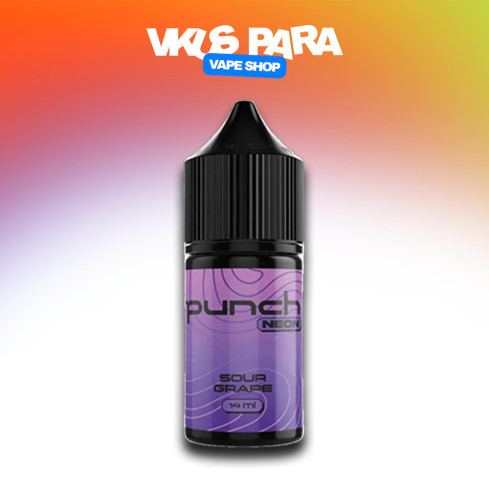 Жижа Punch Neon 30 мл - Sour Grape Со вкусом Винограда, Кислого (Набор)