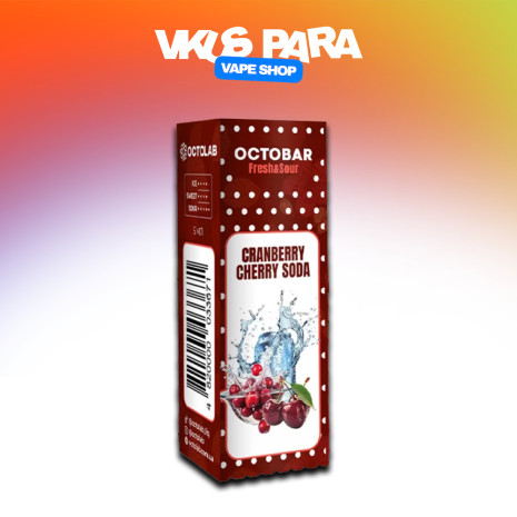 Octobar Fresh&Sour 10 мл - Cranberry Cherry Soda Со вкусом Вишни, Клюквы, Содовой
