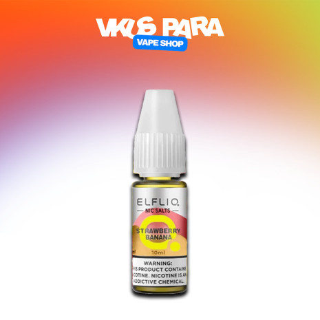 Elfliq 10 мл - Strawberry Banana Со вкусом Банана, Клубники