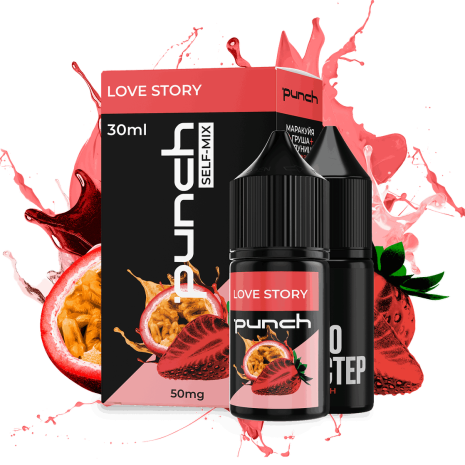 Punch 30 мл - Love Story Зі смаком Маракуйї, Полуниці