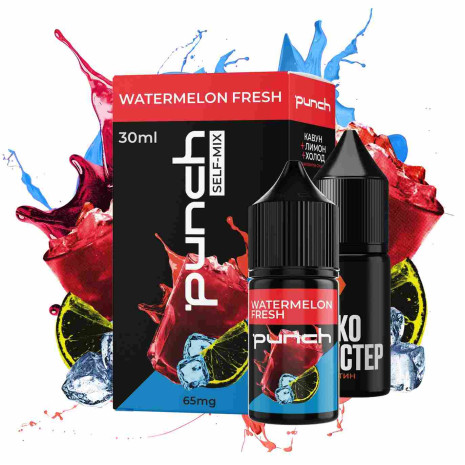 Punch 30 мл - Watermelon Fresh Зі смаком Кавуна, Холодку