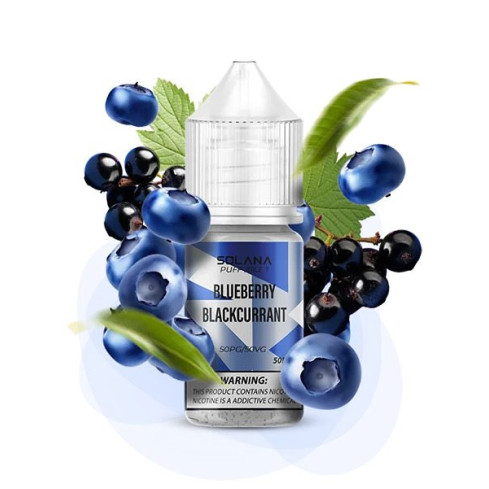 Жижа​ Solana 30 мл - Blueberry Blackcurrant Зі смаком Лохини, Чорної смородини (Набір)