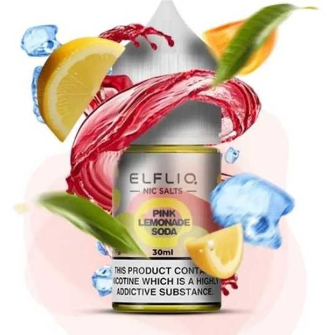 Жижа​ Elfliq 30 мл - Pink Lemonade Soda Зі смаком Малини, Лимонаду, Содової (Набір)