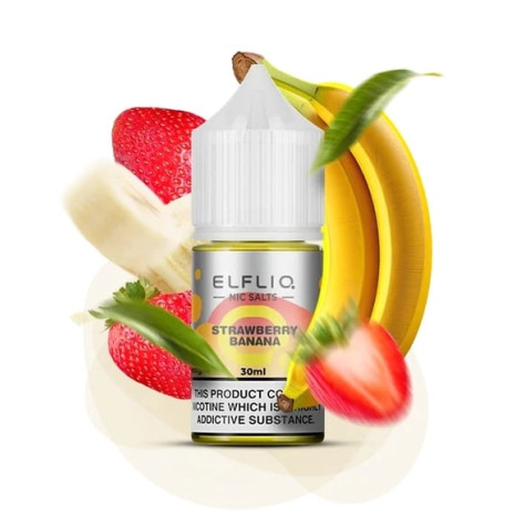 Elfliq 30 мл - Strawberry Banana Со вкусом Банана, Клубники