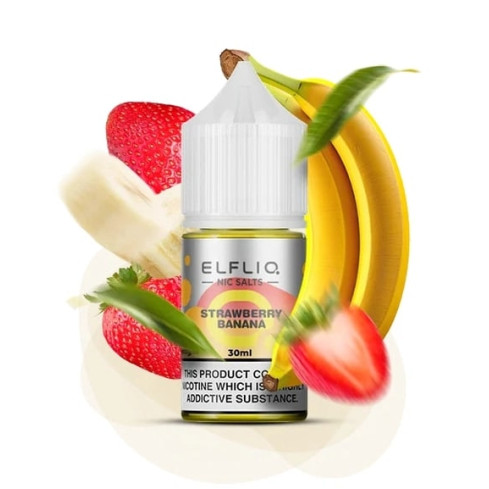 Жижа​ Elfliq 30 мл - Strawberry Banana Зі смаком Банана, Полуниці (Набір)