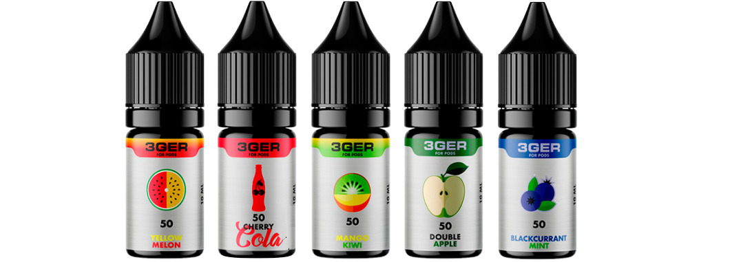 Топ рідин на сольовому нікотині 3GER